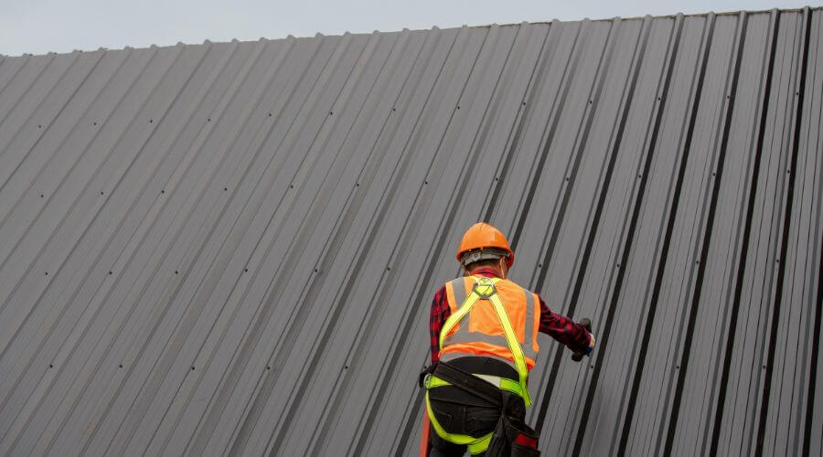 Professional metal roof installation services in Palestine, IL